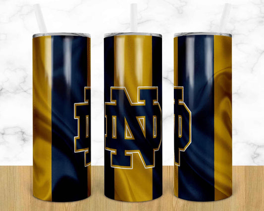 ND- 20oz or 30oz Skinny Tumblers w/ Lid and Metal Straw