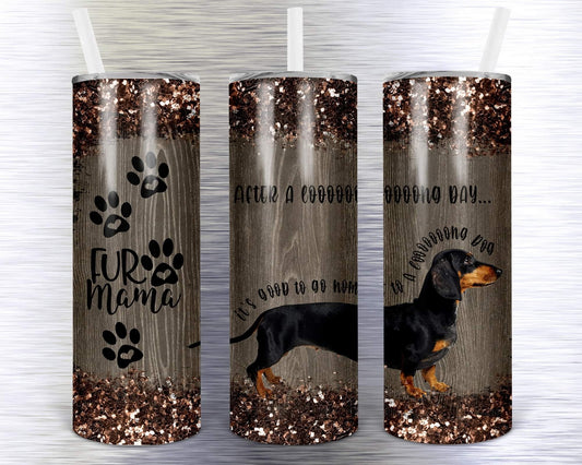 After A Long Day- 20 oz Skinny Tumblers w/ Lid and Metal Straw