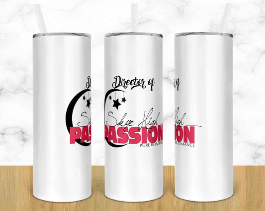 Custom - On Pearl Tumbler - 20 oz or 30oz Skinny Tumblers w/ Lid and Metal Straw