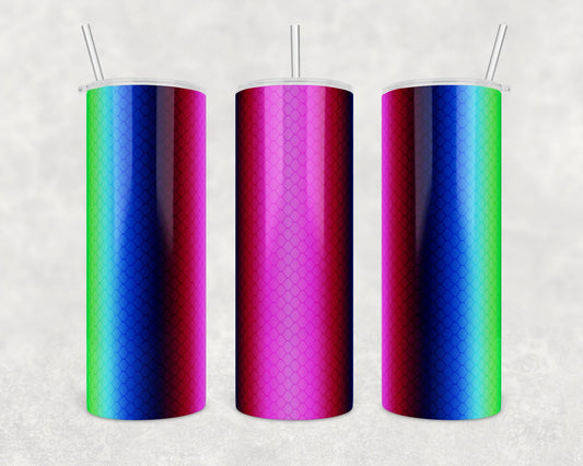 Colorful Fishing Lure-20 oz or 30oz Skinny Tumblers w/ Lid and Metal Straw