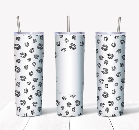 Black Kisses Picture- 20oz or 30oz Skinny Tumblers w/ Lid and Metal Straw