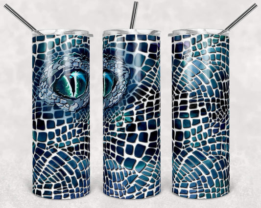 Dragon Eye- 20oz or 30oz Skinny Tumblers w/ Lid and Metal Straw