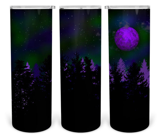 Purple Moon Outdoors- 20 oz or 30oz Skinny Tumblers w/ Lid and Metal Straw