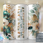 Memaw Split Emerald Floral -20oz or 30oz Skinny Tumblers w/ Lid and Metal Straw