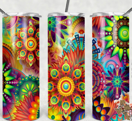 Bright Special Effects- 20oz or 30oz Skinny Tumblers w/ Lid and Metal Straw