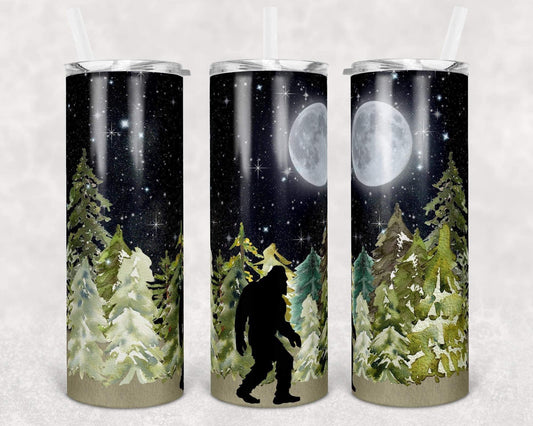 Big Foot - 20oz or 30oz Skinny Tumblers w/ Lid and Metal Straw
