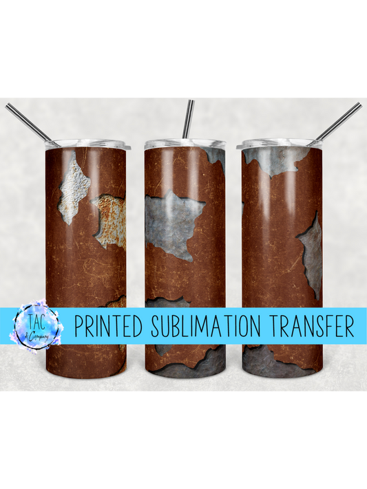 Leather Rust Peek A Boo-Sublimation Print (This Is Not A Digital File)