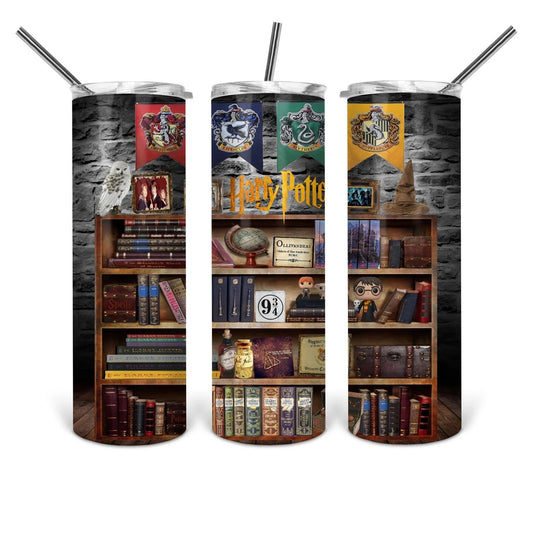Harry Potter TV - 20 oz or 30oz Skinny Tumblers w/ Lid and Metal Straw