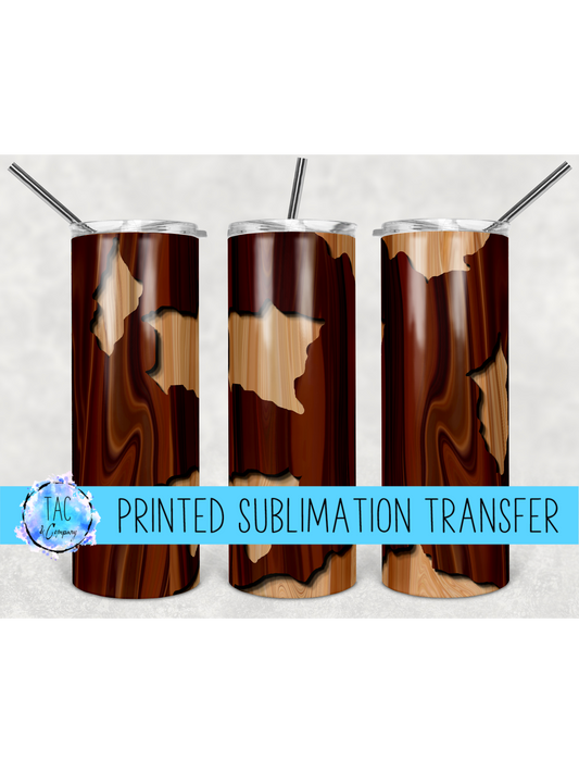 Alcohol Ink Peek A Boo -Sublimation Print (This Is Not A Digital File)