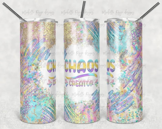 Creator Chaos- 20 oz or 30oz Skinny Tumblers w/ Lid and Metal Straw