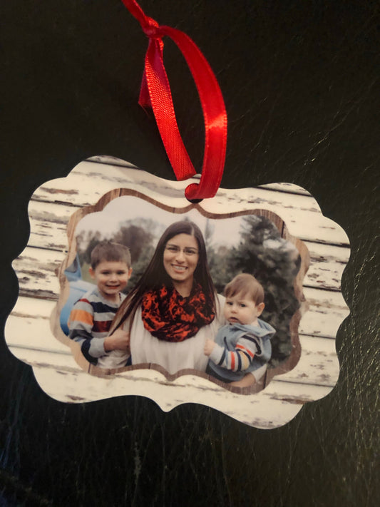 Wood picture Ornament