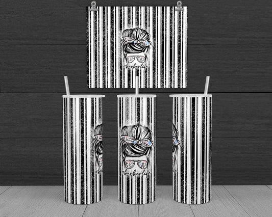 Barber Life - 20 oz or 30oz Skinny Tumblers w/ Lid and Metal Straw