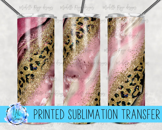 Milkyway Pink Leopard - Sublimation Print (This Is Not A Digital File)