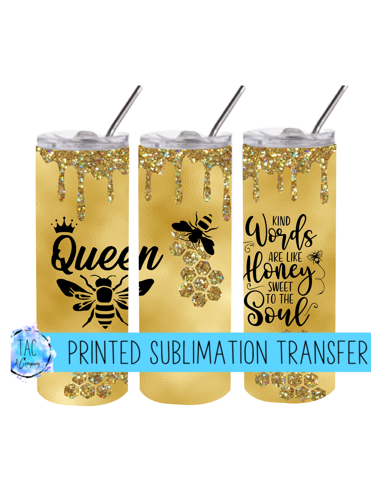 Queen Bee -Sublimation Print (This Is Not A Digital File)