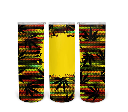 Bob Marley Custom- 20oz or 30oz Skinny Tumblers w/ Lid and Metal Straw