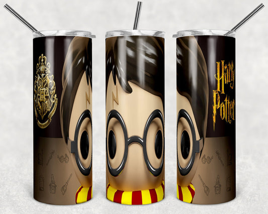 Harry Potter TV - 20 oz or 30oz Skinny Tumblers w/ Lid and Metal Straw