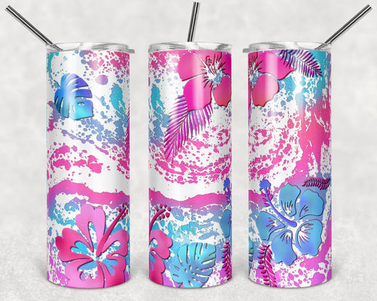 Power Wash Soap effect - 20 oz or 30oz Skinny Tumblers w/ Lid and Metal Straw