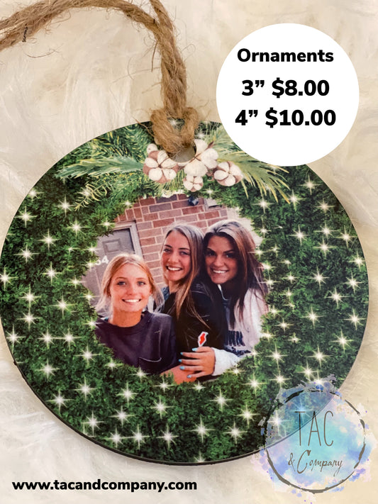 Ornament  -Greenery with lights