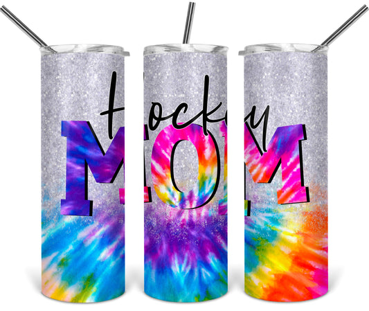 Hockey Mom - 20oz or 30oz Skinny Tumblers w/ Lid and Metal Straw