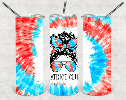 Patriotic Life- 20 oz or 30oz Skinny Tumblers w/ Lid and Metal Straw