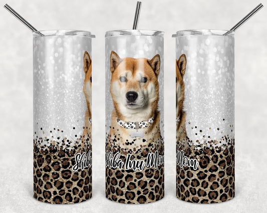 Shiba Inu Dog Animal  - 20oz or 30oz Skinny Tumblers w/ Lid and Metal Straw