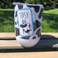 Tipsy or Tipped - 12oz Stemless Wine Tumbler w/Lid