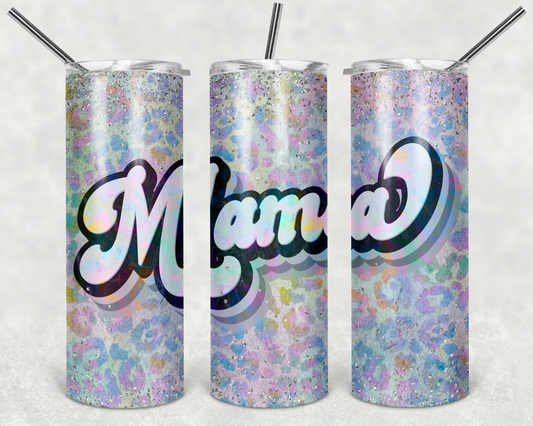 Mama - 20oz or 30oz Skinny Tumblers w/ Lid and Metal Straw