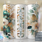 Granny Split Emerald Floral -20oz or 30oz Skinny Tumblers w/ Lid and Metal Straw
