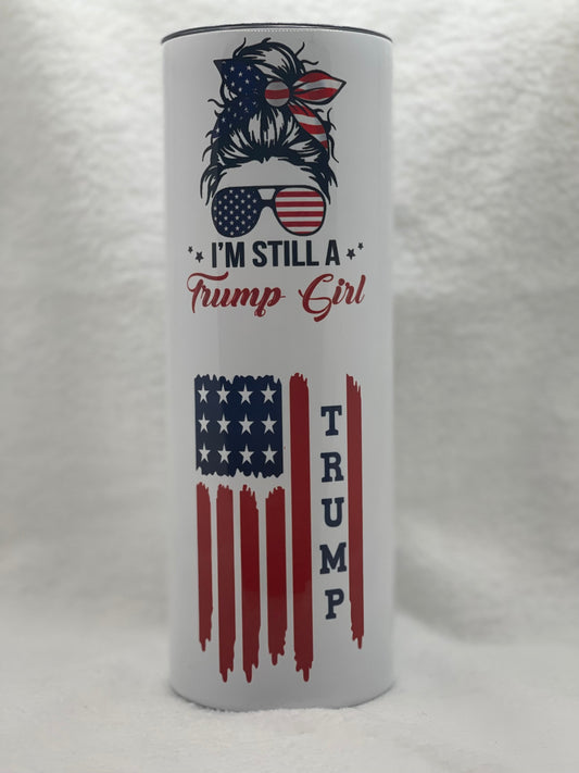 Trump Girl - 20oz or 30oz Skinny Tumblers w/ Lid and Metal Straw