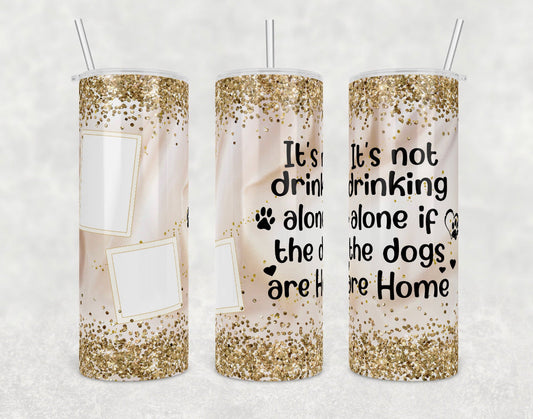 It’s Not Day Drinking- 20 oz or 30oz Skinny Tumblers w/ Lid and Metal Straw