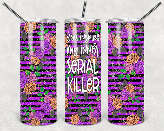 Inner Serial Killer Fall - 20oz or 30oz Skinny Tumblers w/ Lid and Metal Straw