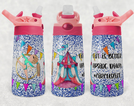 Kids Circus - 12oz Kids Flip Cup water Bottle Tumbler