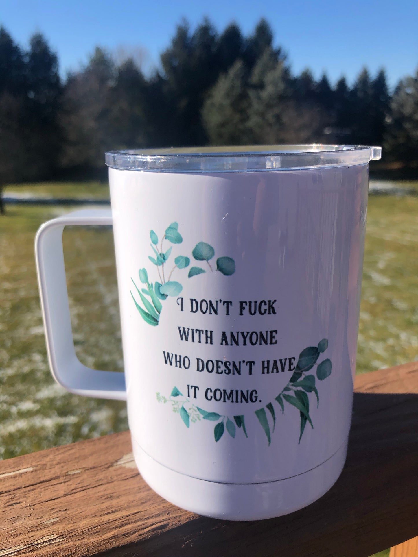 12 oz Camp Mug with lid