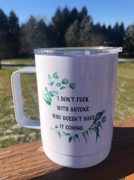 12 oz Camp Mug with lid