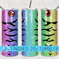 Rainbow Fishing Lure -20 oz Skinny Tumblers w/ Lid and Metal Straw '