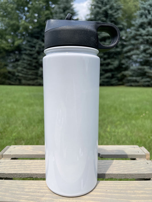 16 oz/20 oz Black Lid Sports Bottle