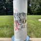 Not all who wander are lost -  20oz  Skinny Tumblers w/ Lid and Metal Straw
