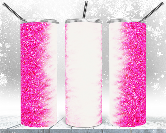 Pink White Effect - 20oz or 30oz Skinny Tumblers w/ Lid and Metal Straw