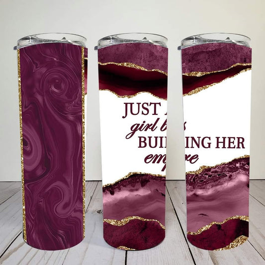 Building Empire - 20oz or 30oz Skinny Tumblers w/ Lid and Metal Straw
