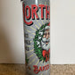 North Pole Baked Goods - 20 oz Skinny Tumblers w/ Lid and Metal Straw