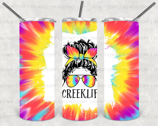 Creek Life- 20 oz or 30oz Skinny Tumblers w/ Lid and Metal Straw