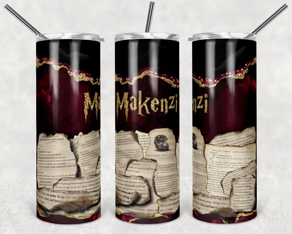 Harry Potter TV - 20 oz or 30oz Skinny Tumblers w/ Lid and Metal Straw