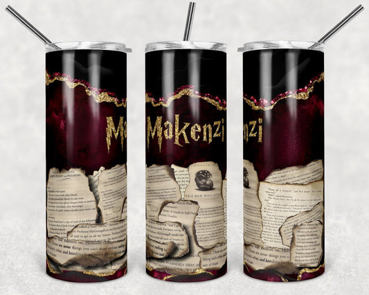 Harry Potter TV - 20 oz or 30oz Skinny Tumblers w/ Lid and Metal Straw