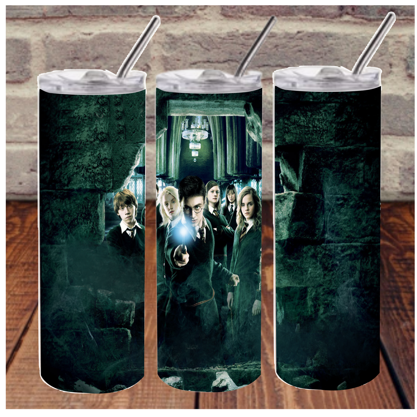 Harry Potter TV - 20 oz or 30oz Skinny Tumblers w/ Lid and Metal Straw