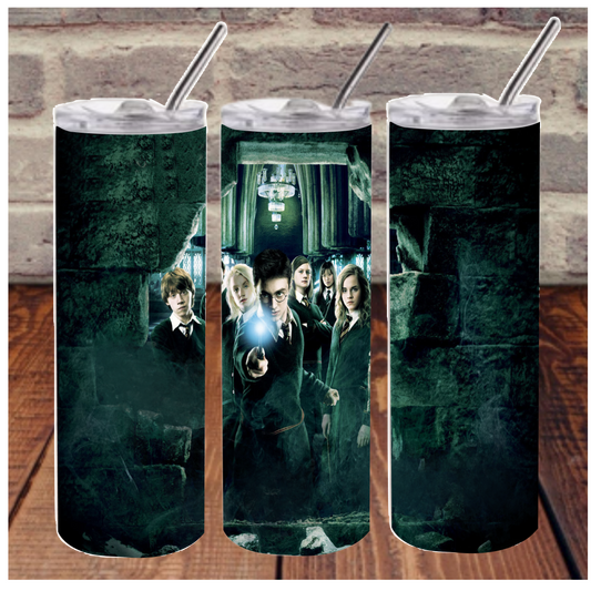 Harry Potter TV - 20 oz or 30oz Skinny Tumblers w/ Lid and Metal Straw