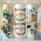Gigi Emerald Floral -20oz or 30oz Skinny Tumblers w/ Lid and Metal Straw