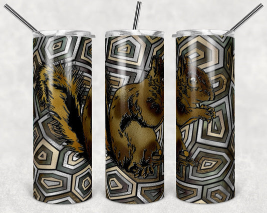 Squirrel - 20 oz or 30oz Skinny Tumblers w/ Lid and Metal Straw