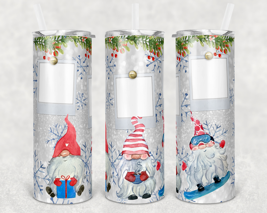 Gnome 3 pictures- 20 oz or 30oz Skinny Tumblers w/ Lid and Metal Straw