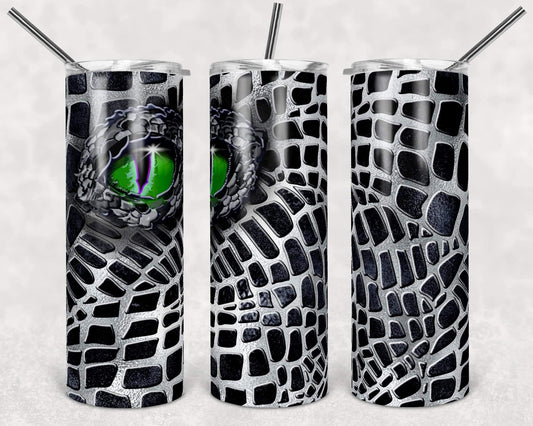 Dragon Eye- 20oz or 30oz Skinny Tumblers w/ Lid and Metal Straw
