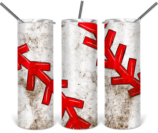 Baseball - 20oz or 30oz Skinny Tumblers w/ Lid and Metal Straw